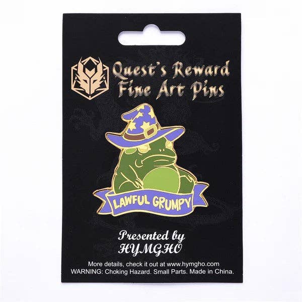 Enamel Pin - Lawful Grumpy Toad