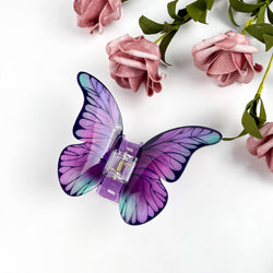Hair Clip - Purple & Blue Butterfly