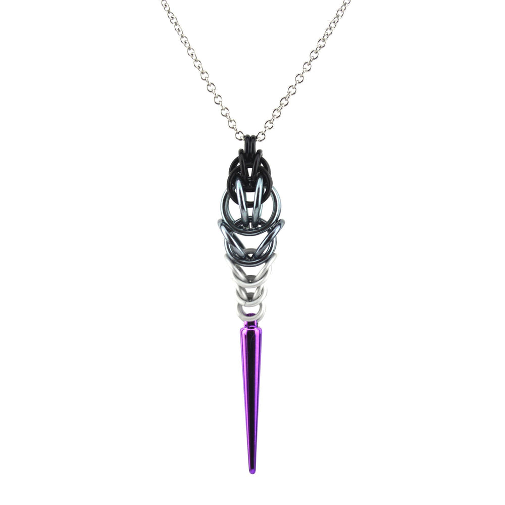 Pridemaille Spike Pendant - Asexual