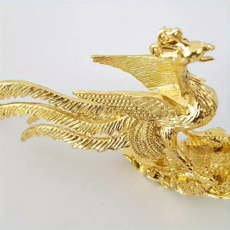 Golden Phoenix Incense Holder – Elegant Home Decor & Gifts