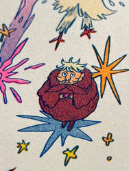 Riso Print - Howl's Moving Castle