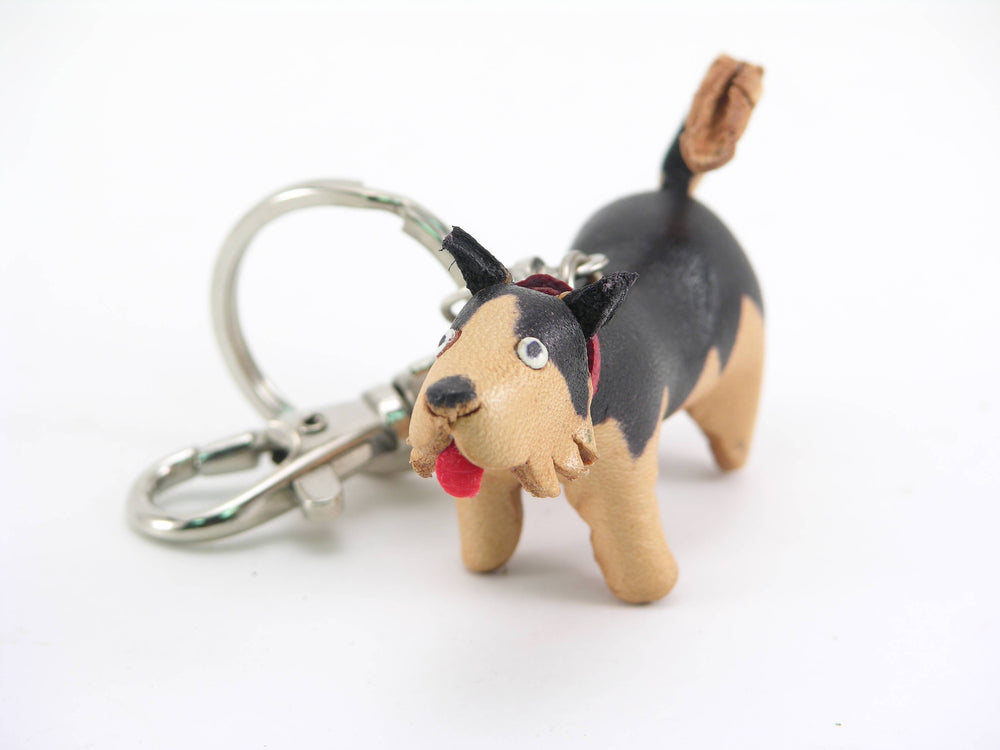 Leather Keychain - Dog