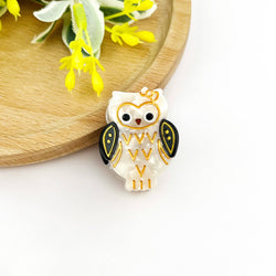 Hair Clip - Gray Owl