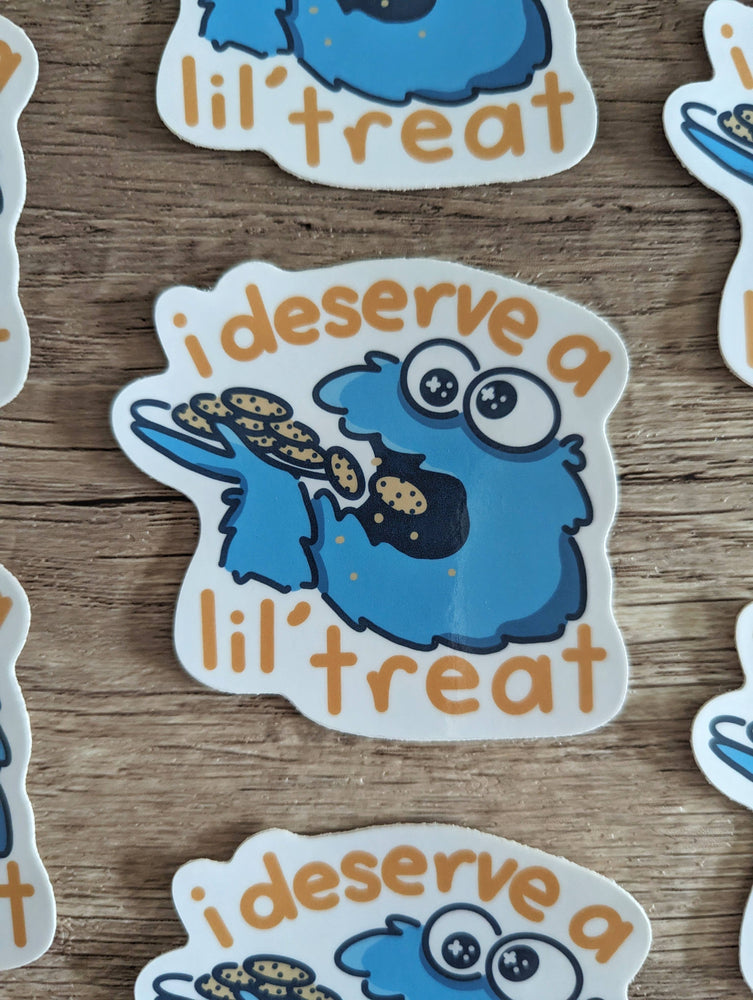 Vinyl Sticker - Cookie Monster Little Treat
