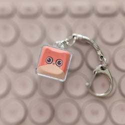 Fidget Keycap Keychain - Orange Brained Cat