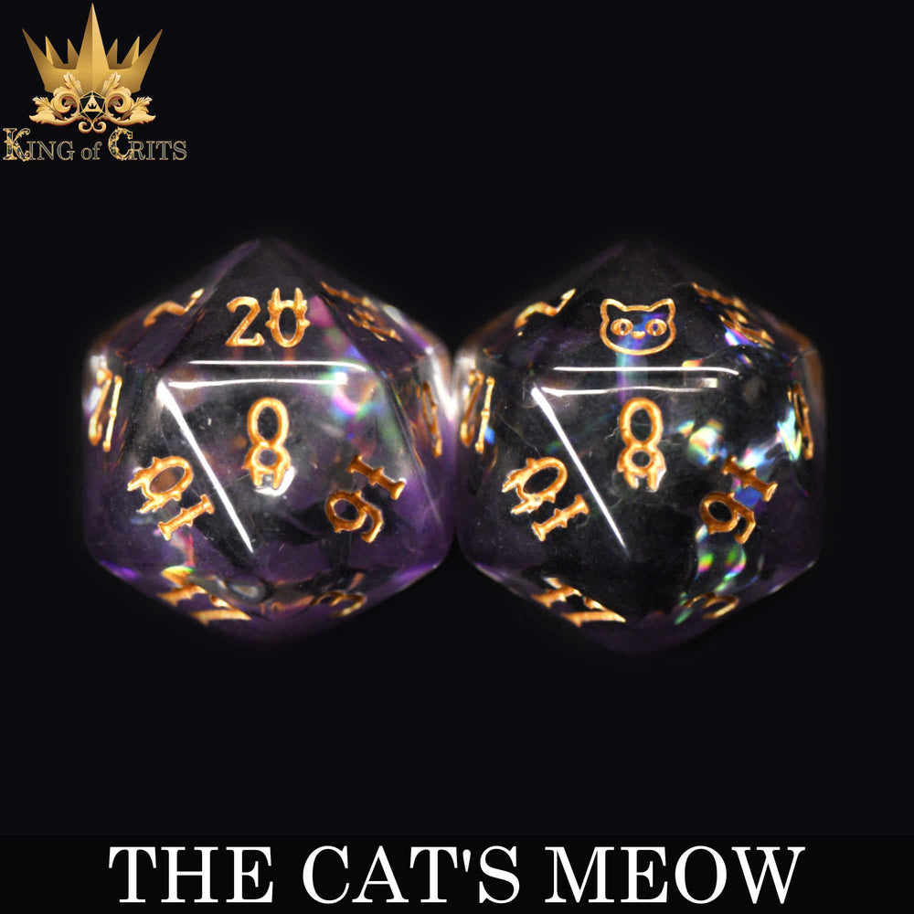 King of Crits Dice Set - The Cat's Meow (11-Piece)