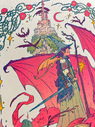 Riso Print - Dragon Witch