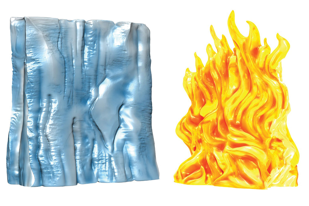 Dungeons & Dragons: Painted Miniature Set - Spell Effects - Wall of Fire & Wall of Ice