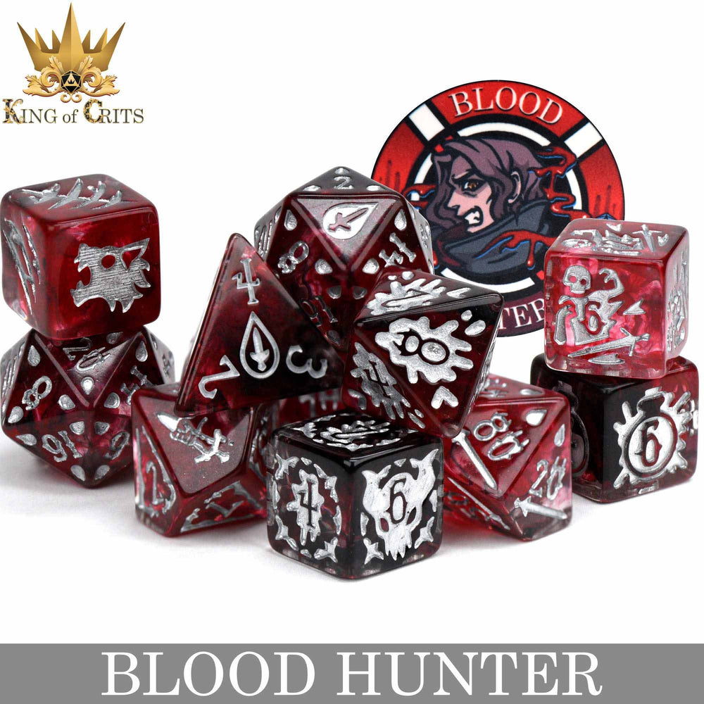 King of Crits Dice Set - Blood Hunter (11-Piece)