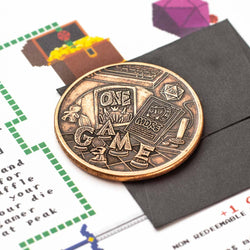 One More Game / Go to Bed Copper Decision Maker Coin
