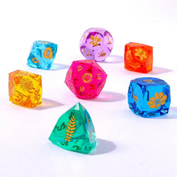 Sharp Edge Resin Dice - Captured Magic (Bouquet of Dice)