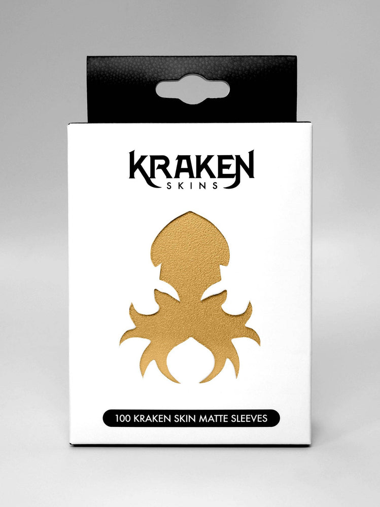 Kraken Skin Sleeves - Antique Gold Matte