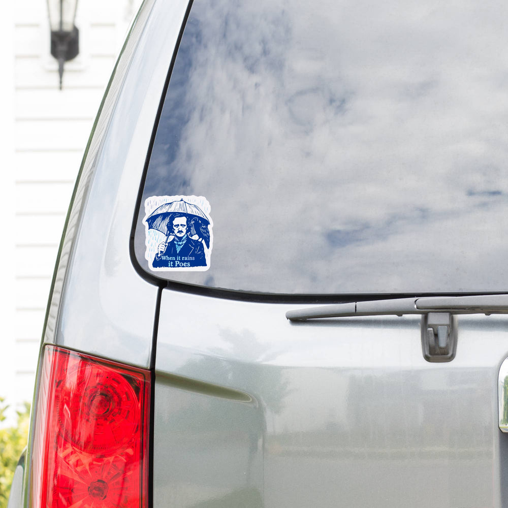 Sticker - When It Rains It Poes