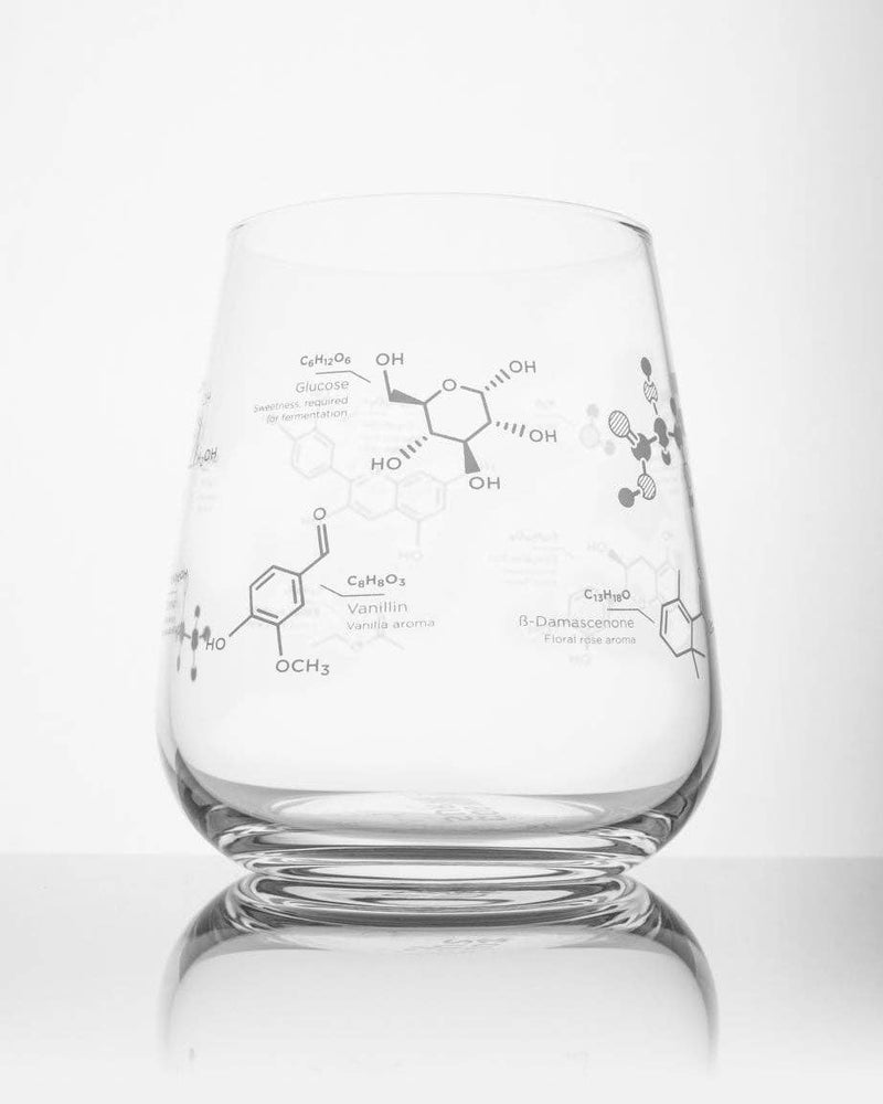 Drinking Glass - Chemistry of Wine (Case of 4)