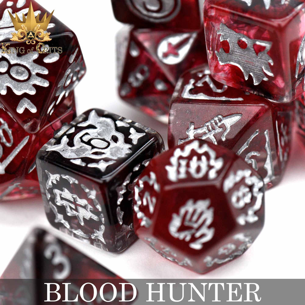 King of Crits Dice Set - Blood Hunter (11-Piece)