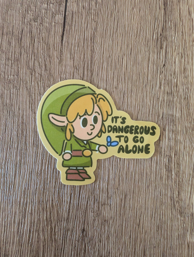 Vinyl Sticker - Zelda Dangerous Alone