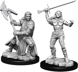 Dungeons & Dragons: Unpainted Miniatures - Half-Orc Fighter Female (W7)