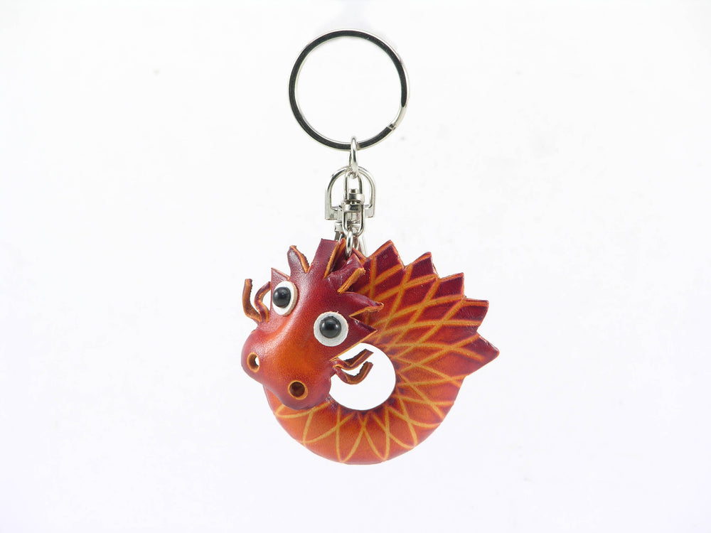 Leather Keychain - Dragon