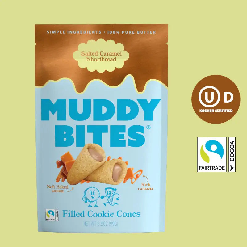 Muddy Bites - Salted Caramel Cookie Cone Snacks