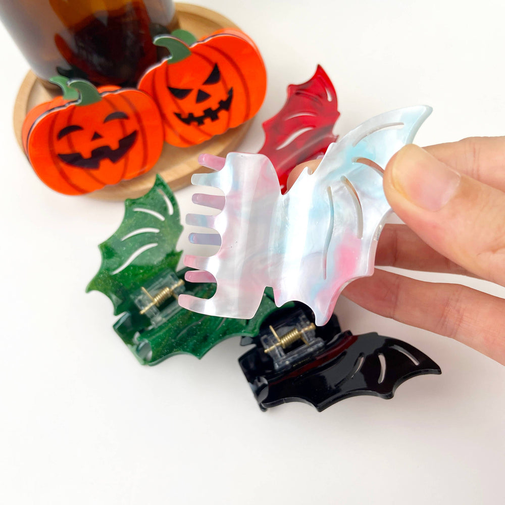 Hair Clip - Red Bat