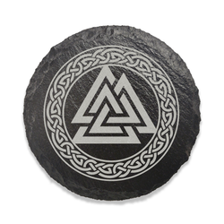 Slate Norse Mythology Coaster - Odin's Horns