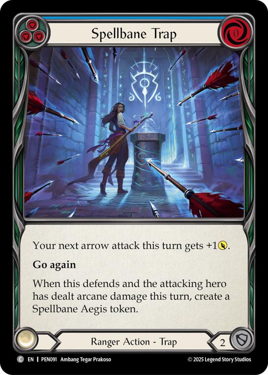 Spellbane Trap (Blue) (Regular) [PEN091] (Compendium of Rathe)