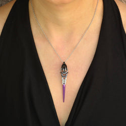 Pridemaille Spike Pendant - Asexual