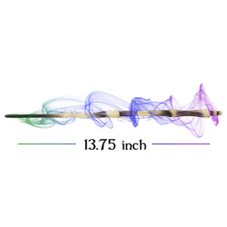 Wand - Tiered Black and Ivory Bone