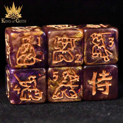 King of Crits Dice Set - Samurai Soul (11-Piece)