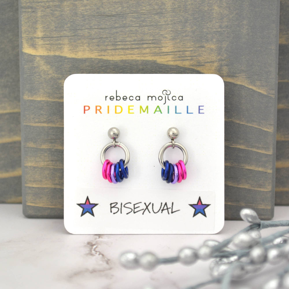 Pridemaille Tiny Hoop Earring - Bisexual