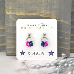 Pridemaille Tiny Hoop Earring - Bisexual
