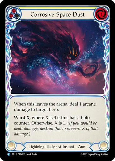 Corrosive Space Dust (Yellow) [OMN013] (Omens of the Third Age)  Rainbow Foil