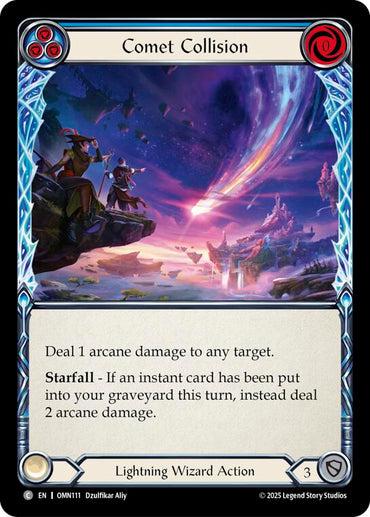 Comet Collision (Blue) [OMN111] (Omens of the Third Age)  Rainbow Foil