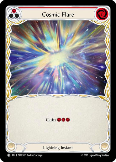 Cosmic Flare (Red) [OMN187] (Omens of the Third Age)  Rainbow Foil