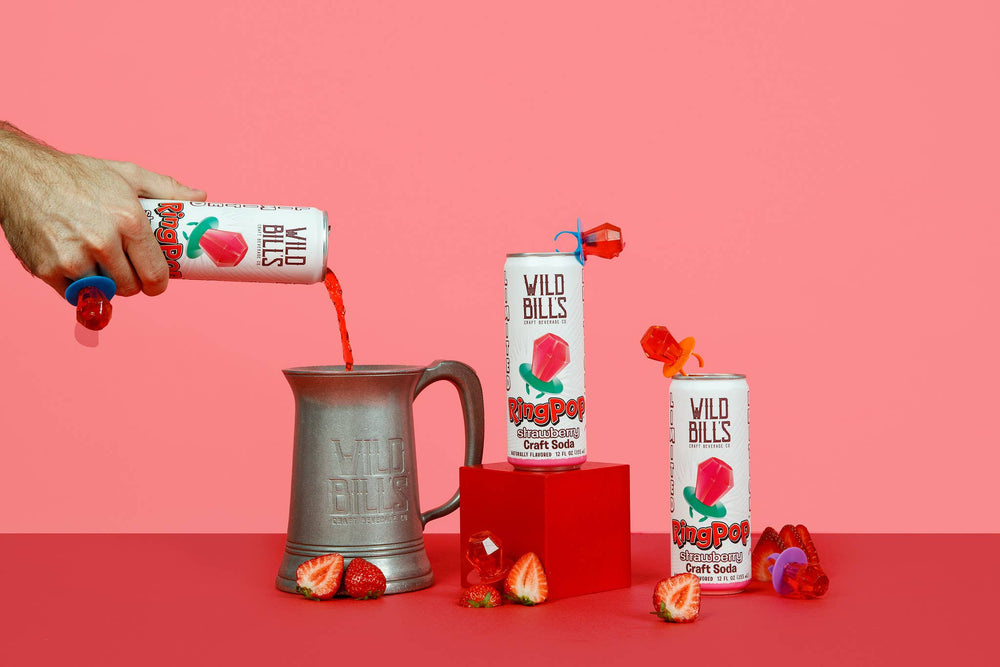 Cane Sugar Craft Soda - Strawberry Ring Pop