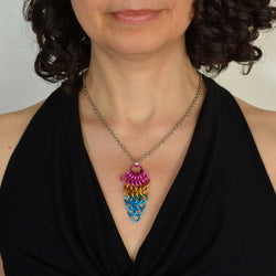 Pridemaille Cluster Pendant - Pansexual