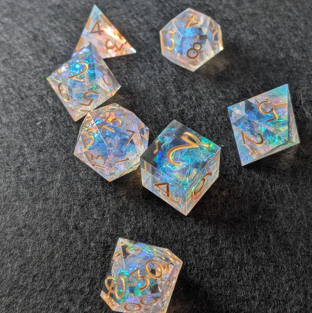 Ebonwood Dice Set - Golden Valor