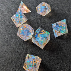 Ebonwood Dice Set - Golden Valor