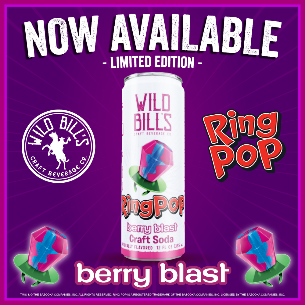 Cane Sugar Craft Soda - Berry Blast Ring Pop