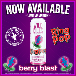 Cane Sugar Craft Soda - Berry Blast Ring Pop