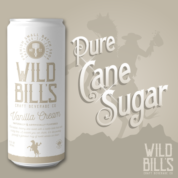 Cane Sugar Craft Soda - Vanilla Cream