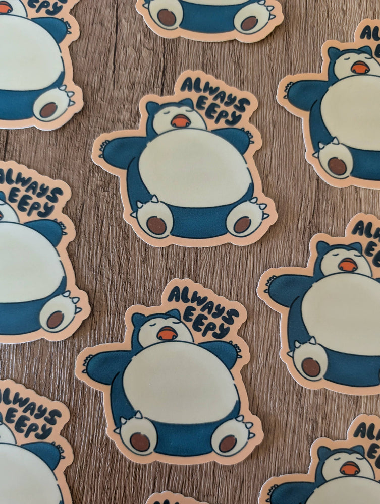 Vinyl Sticker - Pokémon Eepy Snorlax