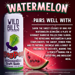 Cane Sugar Craft Soda - Watermelon Ring Pop