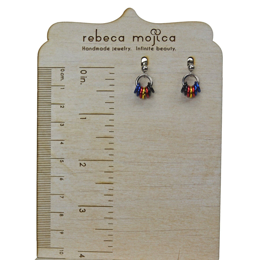 Pridemaille Tiny Hoop Earring - Polyamorous