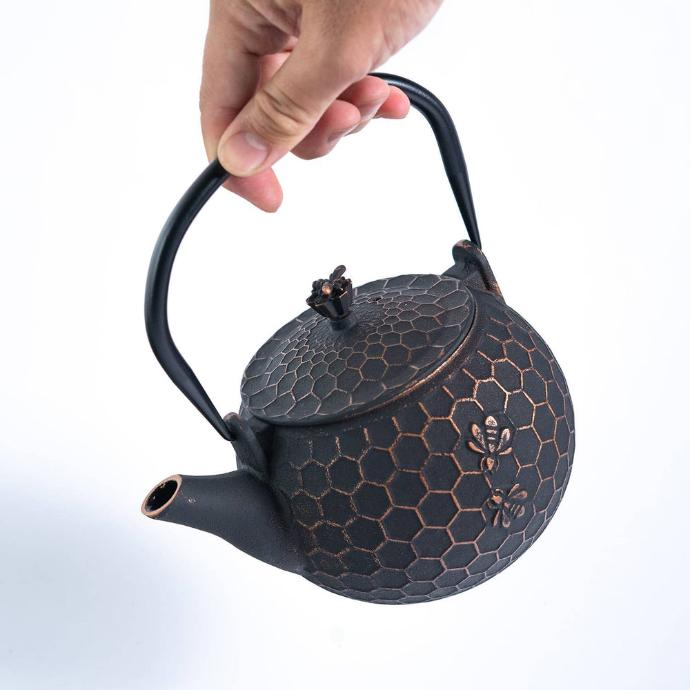 Tea Kettle - Bronze Honeycomb