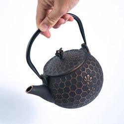 Tea Kettle - Bronze Honeycomb