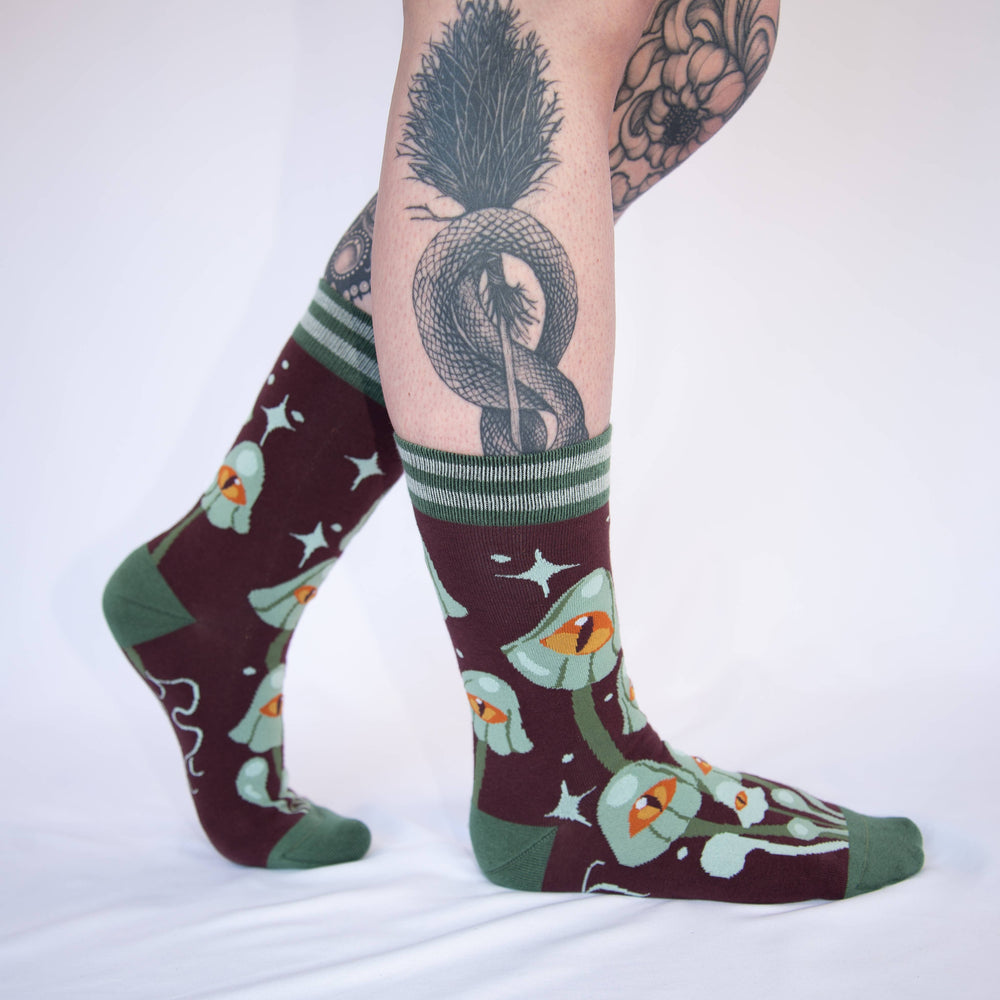 Crew Socks - Mystic Mushrooms