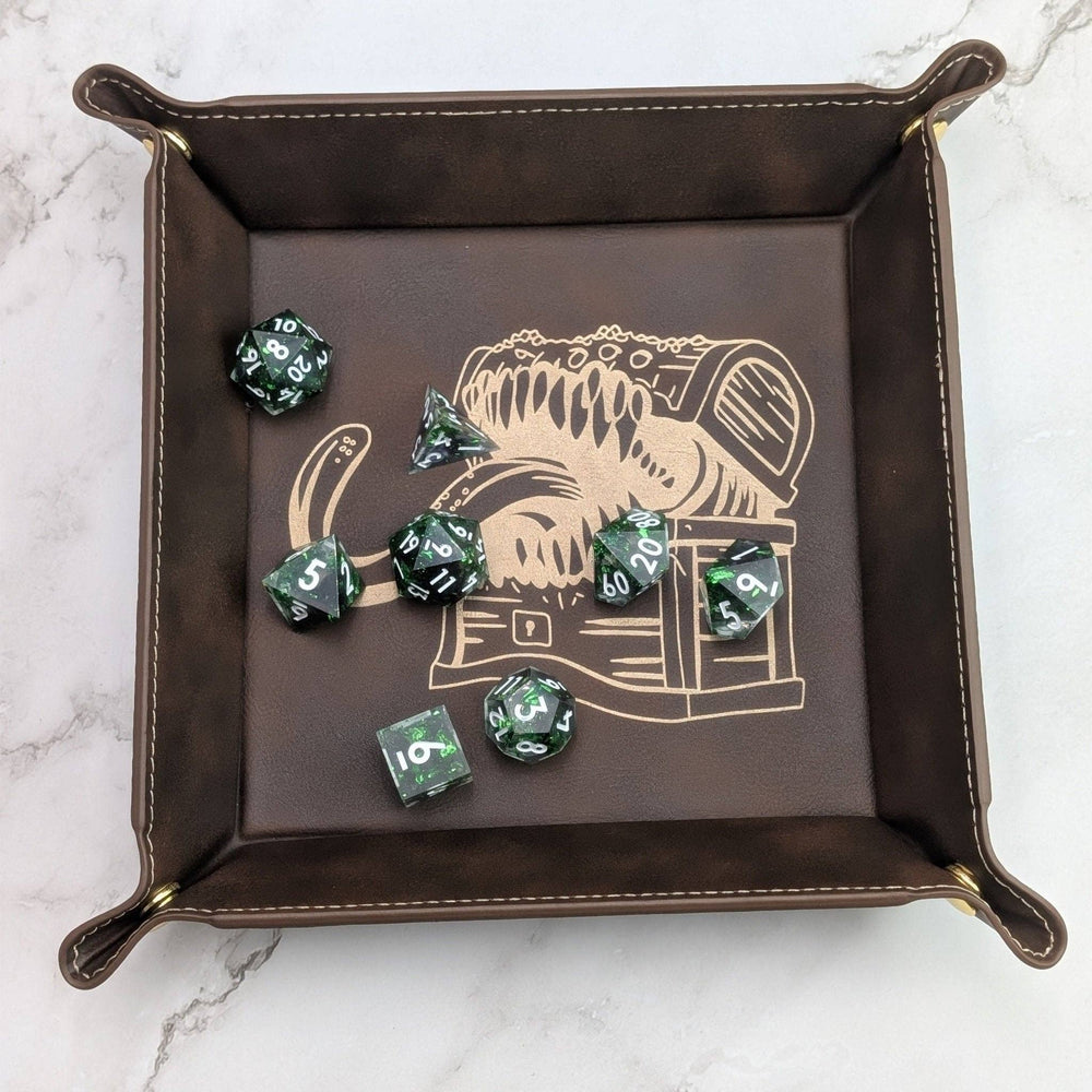 Vegan Leather Dice Tray - Mimic