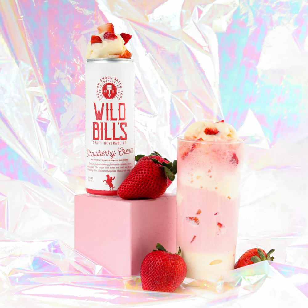 Cane Sugar Craft Soda - Strawberry Cream