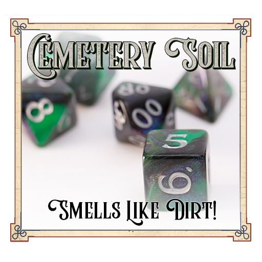 Scented RPG Dice - Cemetery Soil